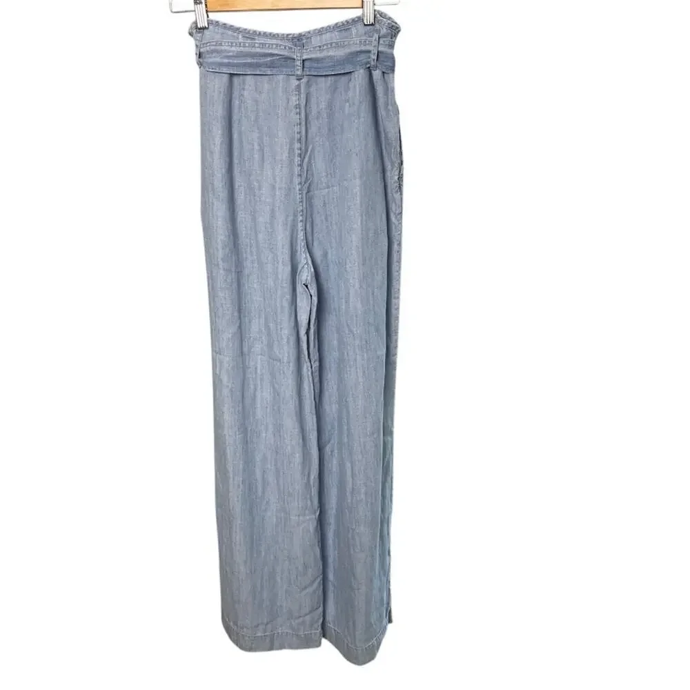 REVOLVE Rails Jess Pants, Wide-Leg, Belt tie, Pockets, Beachy, Weekend, Casual S